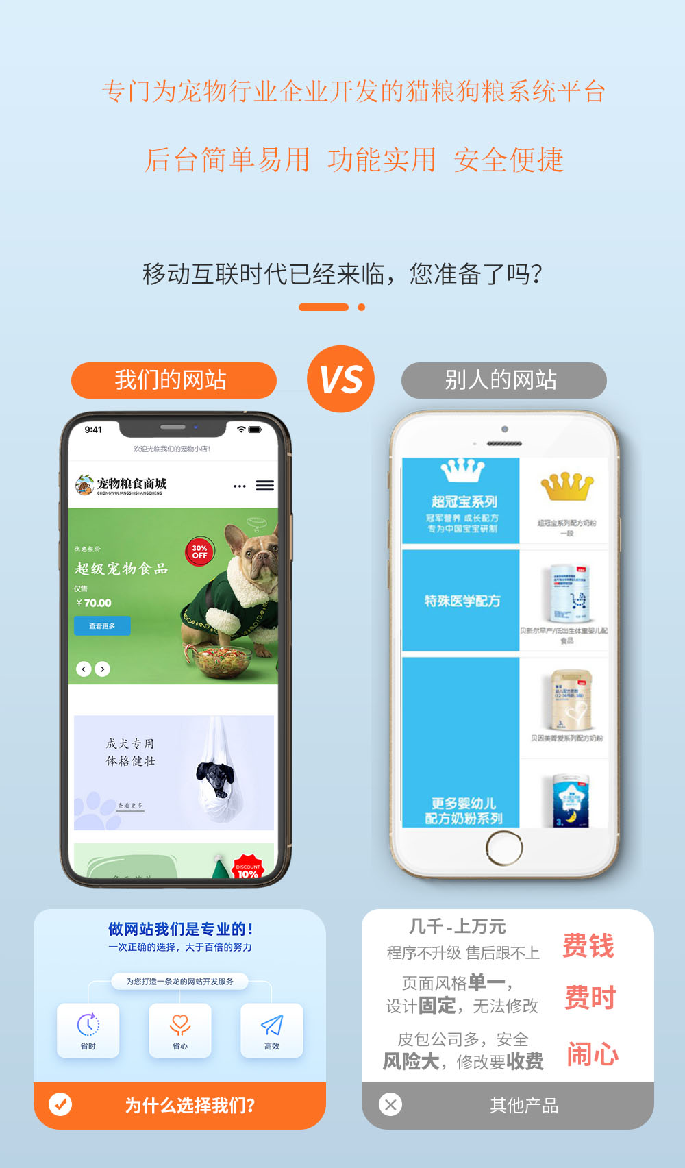 响应式狗粮猫粮宠物粮食商城模板(图1)